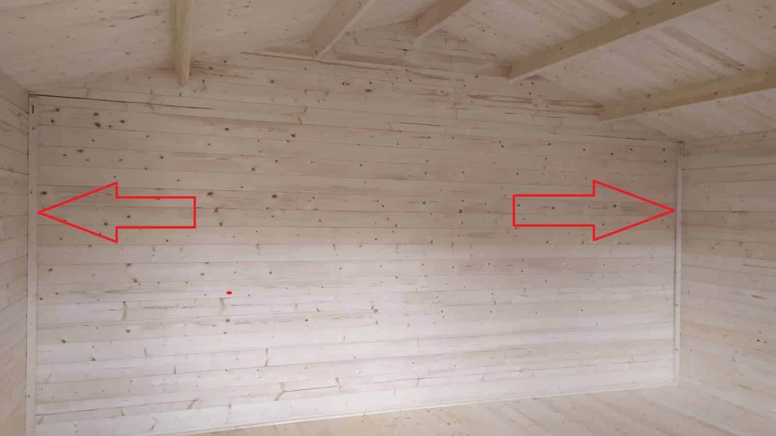 Sicherungslatte des Dachs gegen starken Wind