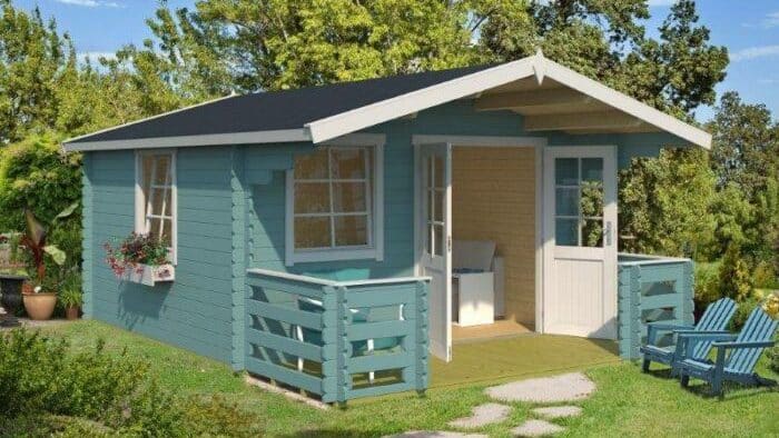 Gartenhäuser mit Terrasse