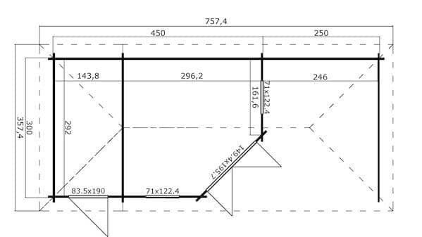 Aruba-3b-Plan Luxus Gartenhaus