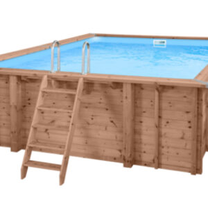 Holzpools Eckig