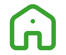 zelená ikonka domčeka